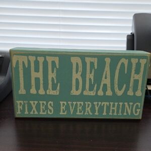 Kohl's Teal Wooden Accent Sign